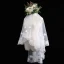 Luxury / Gorgeous Ivory Short Wedding Veils Lace Chiffon Embroidered Wedding Accessories 2019