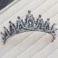 Mote Mørk Grønn Brudesmykker 2017 Metall Beading Rhinestone Håndlaget Hodepynt Bryllup Ball Tilbehør