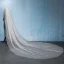 Sparkly Bling Bling White Cathedral Train Wedding Beading Sequins Tulle Wedding Veils 2018