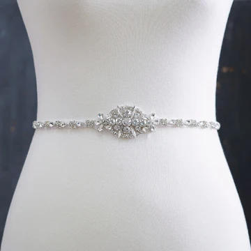 Mooie Prachtige Ivoor Huwelijk Sjerp 2020 Satijn Metaal Kralen Kristal Rhinestone Gala Avond Accessoires
