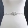 Mooie / Prachtige Ivoor Huwelijk Sjerp 2020 Satijn Metaal Kralen Kristal Rhinestone Gala Avond Accessoires