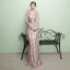 Schöne Glitzernden Pearl Rosa Abendkleider 2017 Mermaid V-Ausschnitt Gestreift Rückenfreies Pailletten Polyester Abend Festliche Kleider