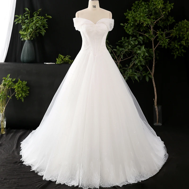 Chic / Beautiful Ivory Plus Size Wedding Dresses 2020 V-Neck Solid Color A-Line / Princess Beading Appliques Backless Pearl Sequins Cathedral Train Chic / Beautiful Ivory Plus Size Wedding Dresses 2020 V-Neck Solid Color A-Line / Princess Beading Appliques Backless Pearl Sequins Cathedral Train