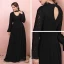 Amazing / Unique Black Plus Size Evening Dresses  2018 A-Line / Princess Long Sleeve Tulle V-Neck Lace-up Backless Evening Party Prom Dresses