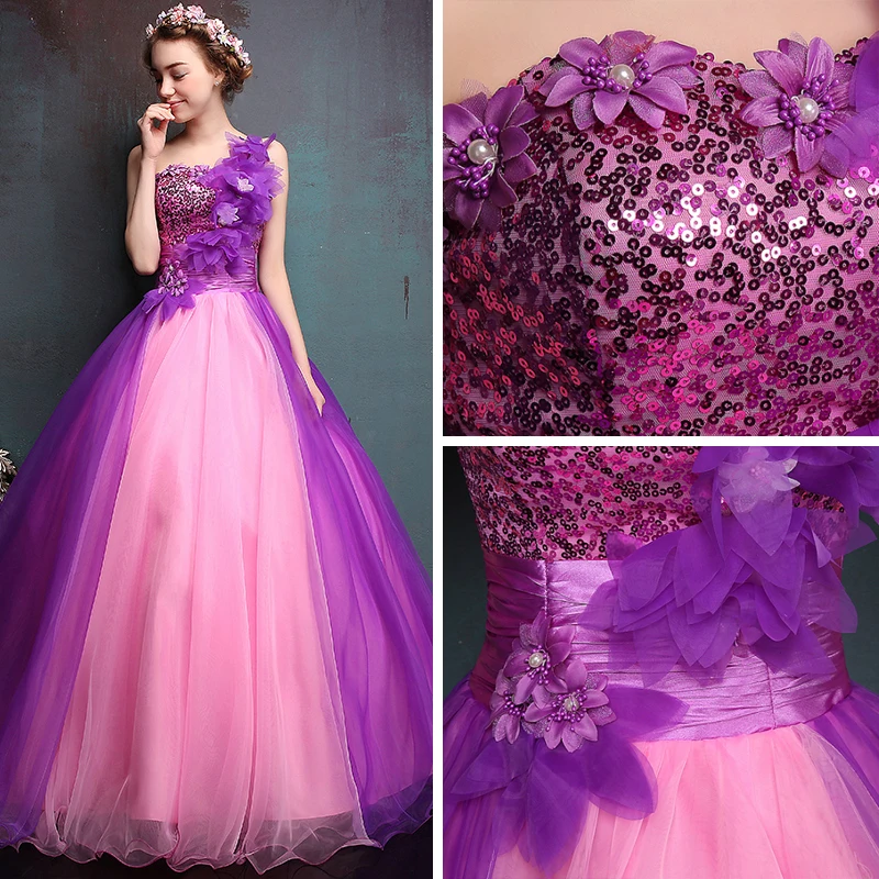 slim fit dress slacks Long A-Line Glitter-Print Prom Dress with Lace-Up Back Red / 15 main image 1