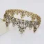 Vintage / Retro Baroque Multi-Colors Rhinestone Wedding Tiara Bridal Hair Accessories 2022 Alloy