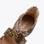 Bohême Beige Plage Faux Diamant Plate Sandales Femme 2022 Peep Toes / Bout Ouvert Sandales