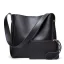 Minimalist 2-piece Brown Square Shoulder Bags Messenger Bag Wallet 2021 PU Casual Women's Bags