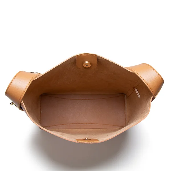 Minimalist 2-piece Brown Square Shoulder Bags Messenger Bag Wallet 2021 PU Casual Women's Bags