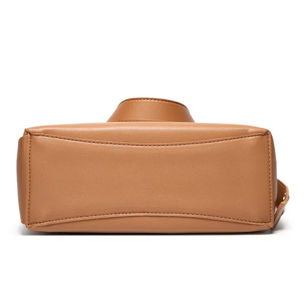 Minimalist 2-piece Brown Square Shoulder Bags Messenger Bag Wallet 2021 PU Casual Women's Bags
