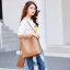 Minimalist 2-piece Brown Square Shoulder Bags Messenger Bag Wallet 2021 PU Casual Women's Bags