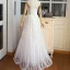 Abordable Chic / Belle Plage Robe De Mariée 2017 Blanche Princesse Longue Bretelles Spaghetti Sans Manches Dos Nu En Dentelle Appliques