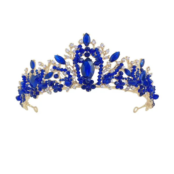 Mode Vert Cristal Faux Diamant Alliage Mariage Accessoire Cheveux Mariage 2022 Tiare