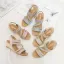 Bohemia Grey Casual Summer Womens Sandals 2022 5 cm Wedges Open / Peep Toe Sandals