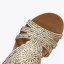 Bohemia Beige Street Wear Rhinestone Womens Sandals 2022 5 cm Wedges Open / Peep Toe Sandals