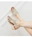 Bohemia Beige Street Wear Rhinestone Womens Sandals 2022 5 cm Wedges Open / Peep Toe Sandals