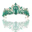 Mode Vert Cristal Faux Diamant Alliage Mariage Accessoire Cheveux Mariage 2022 Tiare