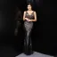 Sexy White Beading Sequins Evening Dresses 2022 Trumpet / Mermaid V-Neck Sleeveless Backless Floor-Length / Long Evening Party Formal Dresses