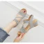 Bohemia Grey Casual Summer Womens Sandals 2022 5 cm Wedges Open / Peep Toe Sandals