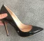 Snygga / Fina Burgundy Kontors OL Pumps 2020 Lackläder 12 cm Stilettklackar Spetsiga Pumps