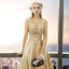 Illusion Gold Evening Dresses  2018 A-Line / Princess Scoop Neck Sleeveless Appliques Lace Pierced Split Front Floor-Length / Long Backless Formal Dresses