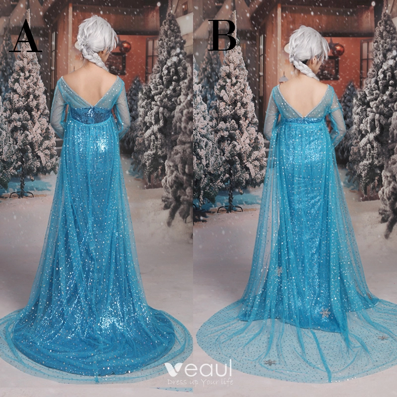 Girls' Elsa Prestige Costume - Size 4-6x - Blue : Target