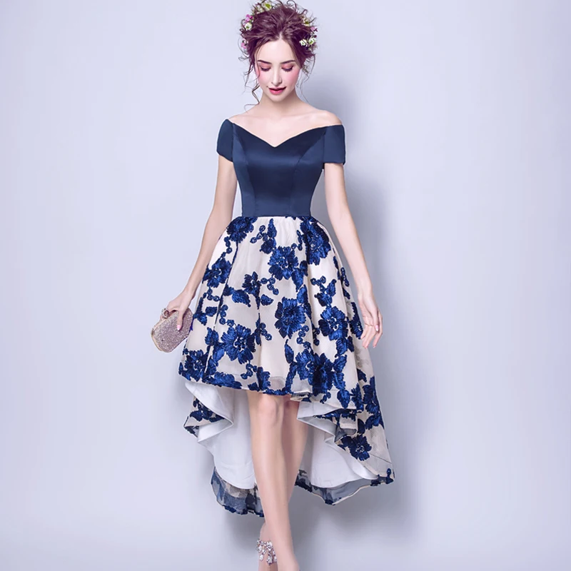 chinese dress ladies Elegant Homecoming Dress Style Chic Off The Shoulder Lace Up Ruffle Lavender Short Party Cocktail Dress