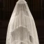 Luxe 2017 Blanche Appliques Tulle Dentelle Jardin / Extérieur Voile De Mariée