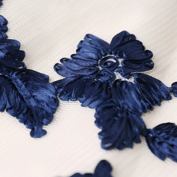 Chic / Beautiful Navy Blue 2017 Cocktail Dresses Tulle Embroidered Lace-up Cocktail Party Formal Dresses