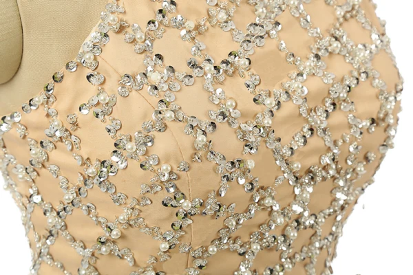 Glittrande 2 Bit Blå Balklänningar 2017 Prinsessa Urringning Ärmlös Beading Pärla Paljetter Ruffle Satin Blå Chiffong Långa Formella Klänningar