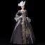Vintage / Retro Medieval Clover Green Ball Gown Prom Dresses 2021 Long Sleeve Square Neckline Floor-Length / Long Handmade  Embroidered 3D Lace Flower Lace Satin Cosplay Prom Formal Dresses