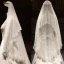 Luxe 2017 Blanche Appliques Tulle Dentelle Jardin / Extérieur Voile De Mariée