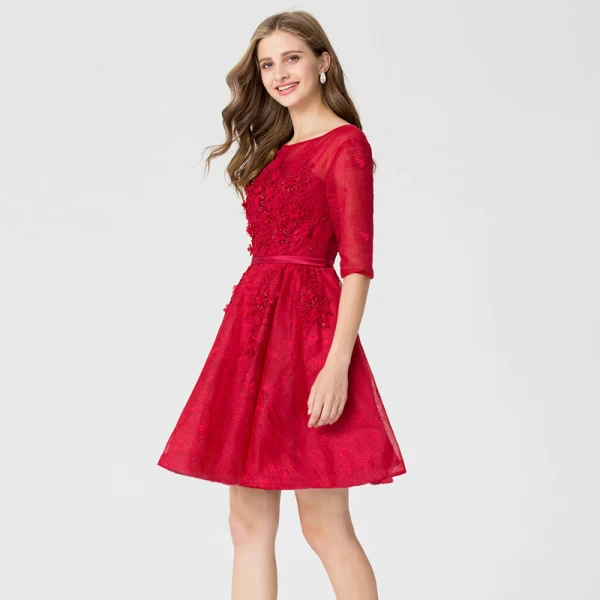 red short graduation dresses Short Prom Dresses Red Mini Homecoming Dresses Short Graduation Dresse –  formalgowns main image 0