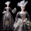 Vintage / Retro Medieval Clover Green Ball Gown Prom Dresses 2021 Long Sleeve Square Neckline Floor-Length / Long Handmade  Embroidered 3D Lace Flower Lace Satin Cosplay Prom Formal Dresses