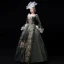 Vintage / Retro Medieval Clover Green Ball Gown Prom Dresses 2021 Long Sleeve Square Neckline Floor-Length / Long Handmade  Embroidered 3D Lace Flower Lace Satin Cosplay Prom Formal Dresses