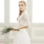 2 Pièces Plage Robe De Mariée 2017 Princesse Longue Encolure Dégagée 3/4 Manches Perle En Dentelle Appliques