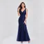 Chic / Beautiful Burgundy Sequins Evening Dresses 2023 Trumpet / Mermaid V-Neck Sleeveless Backless Floor-Length / Long Evening Party Formal Dresses