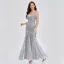Chic / Beautiful Burgundy Sequins Evening Dresses 2023 Trumpet / Mermaid V-Neck Sleeveless Backless Floor-Length / Long Evening Party Formal Dresses