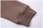 Casual Women Solid Color Brown Sweatshirts 2021 Loose Scoop Neck Long Sleeve Cotton Fall Winter Tops