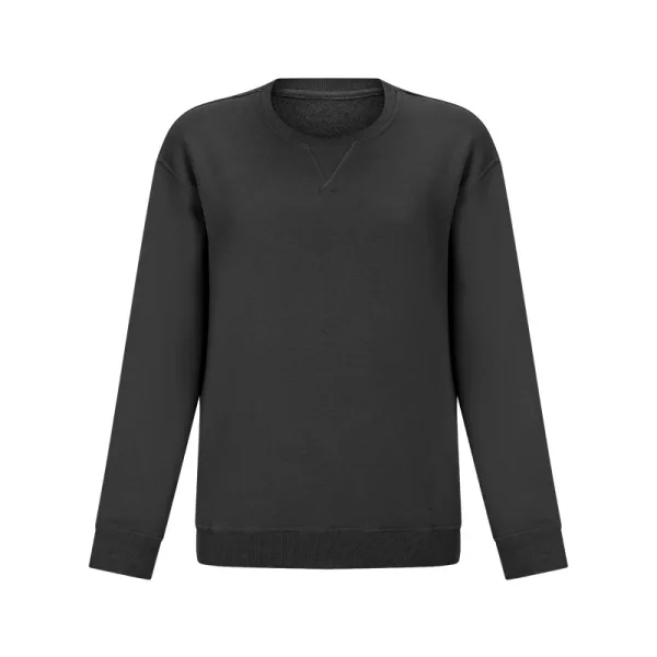 Casual Women Solid Color Brown Sweatshirts 2021 Loose Scoop Neck Long Sleeve Cotton Fall Winter Tops