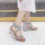 Romain Doré Soirée Tresser Sandales Femme 2022 5 cm Compensées Peep Toes / Bout Ouvert Sandales