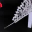 Baroque Silver Rhinestone Alloy Bridal Hair Accessories Wedding Tiara 2022