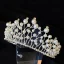 Piękne Białe Perła Rhinestone Ozdoby Do Włosów Ślubne 2023 Stop Ślub
