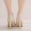 Elegante Goud Rhinestone Parel Bruidsschoenen 2023 9 cm Naaldhakken / Stiletto Spitse Neus Huwelijk Pumps Hoge Hakken