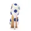 Elegant Pearl Lace Flower White Prom Womens Sandals 2023 14 cm Stiletto Heels Round Toe Sandals High Heels