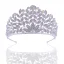 Baroque Silver Rhinestone Alloy Bridal Hair Accessories Wedding Tiara 2022