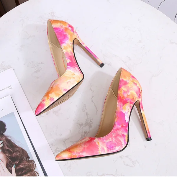 Chic / Beautiful Sky Blue Gradient-Color Prom Pumps 2023 11 cm Stiletto Heels Pointed Toe Pumps High Heels