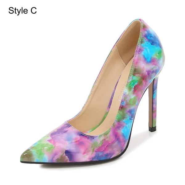Chic / Beautiful Sky Blue Gradient-Color Prom Pumps 2023 11 cm Stiletto Heels Pointed Toe Pumps High Heels