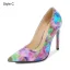 Chic / Beautiful Sky Blue Gradient-Color Prom Pumps 2023 11 cm Stiletto Heels Pointed Toe Pumps High Heels
