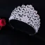 Baroque Silver Rhinestone Alloy Bridal Hair Accessories Wedding Tiara 2022